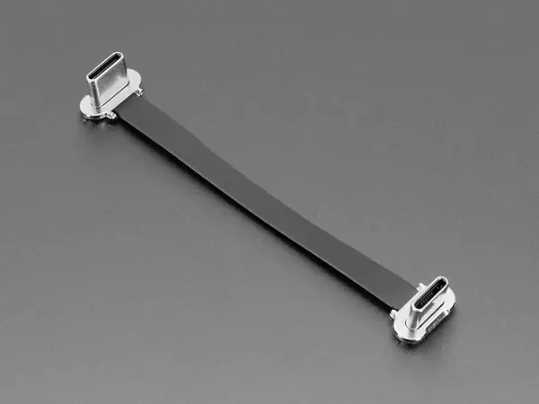 Reference photo: USB-C to C cable, slim right angle, 75 mm
