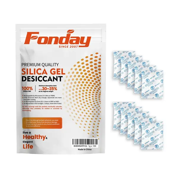 Reference photo: Fonday 1 g silica gel packets, 100