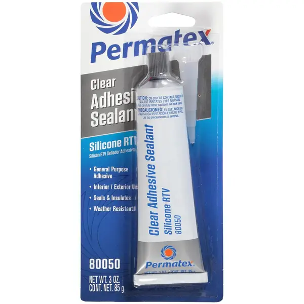 Reference photo: Permatex 80050 clear RTV silicone