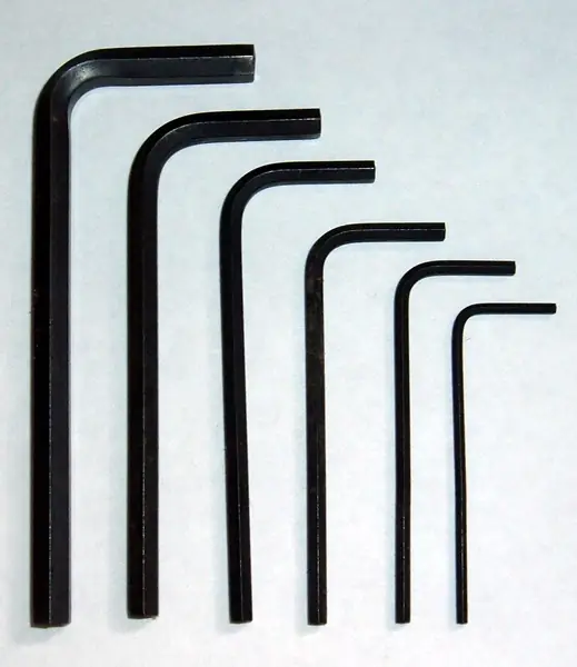Example photo: 2.5 mm hex key (M3 screws)