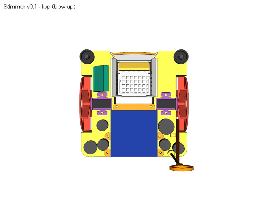 CAD render: assembly top