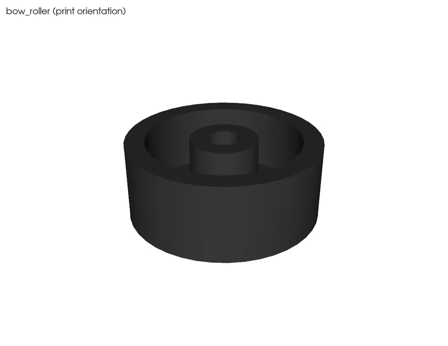 CAD render: bow roller